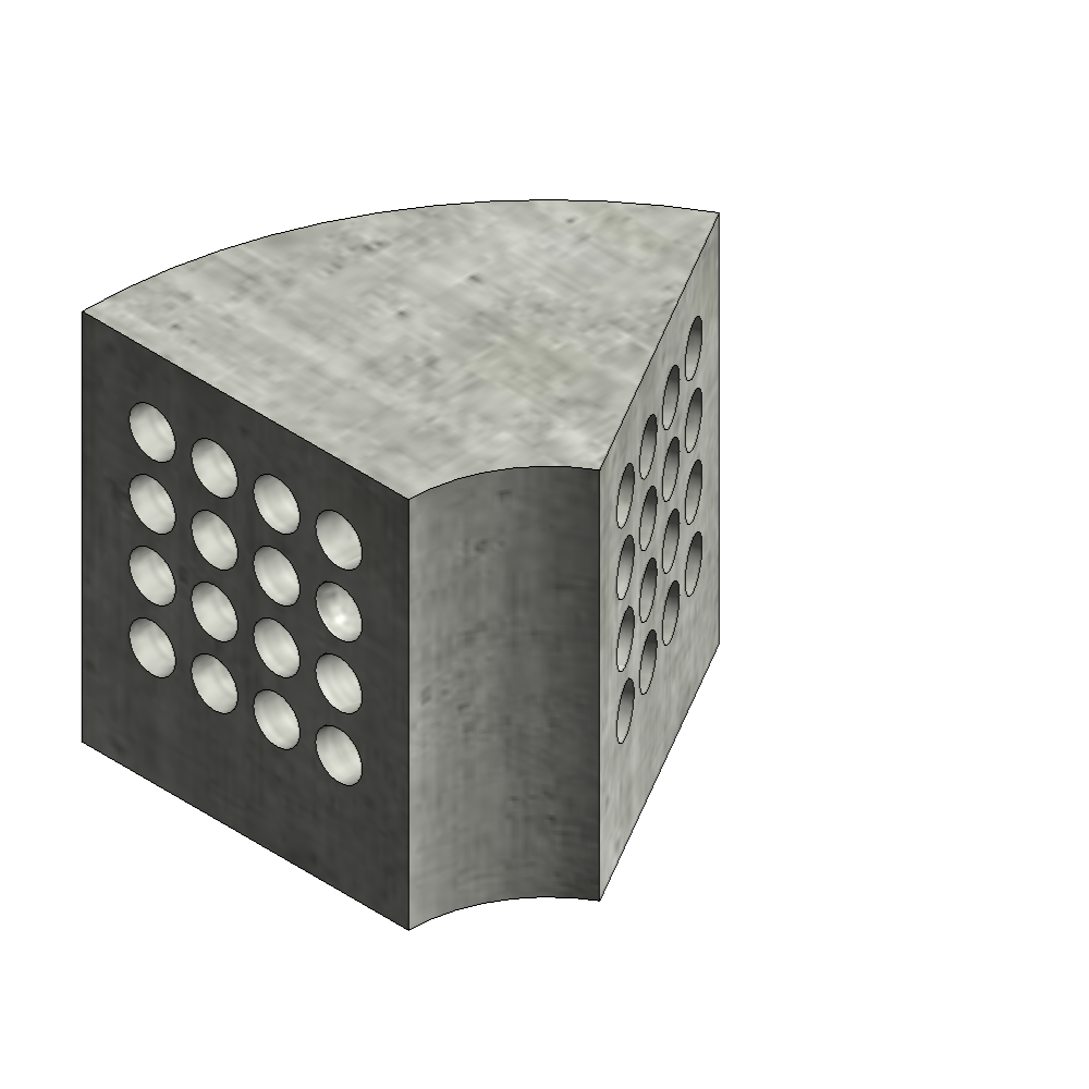 Duct Bank Bend with 60 degrees Bend Angle 4x4 3D View | Revit Parametric Family Free Download 