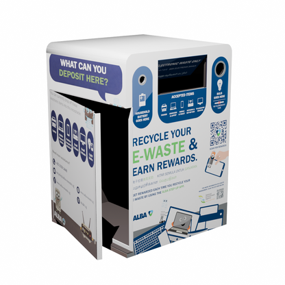 Singapore E-Waste Recycling Bin (ICT, Battery & Bulb) | Free 3D Models