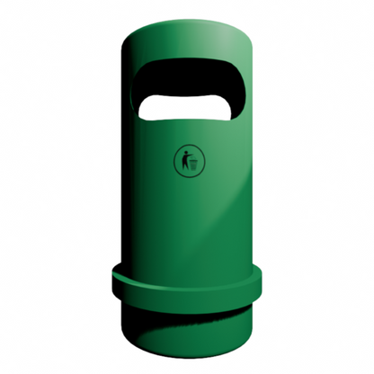 Singapore Public Waste Bin 85L (Green) | Free 3D Models